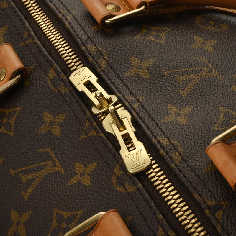 LOUIS VUITTON ルイヴィトン モノグラム キーポル 55 ブラウン M41424 ユニセックス モノグラムキャンバス ボストンバッグ Bランク 中古 銀蔵