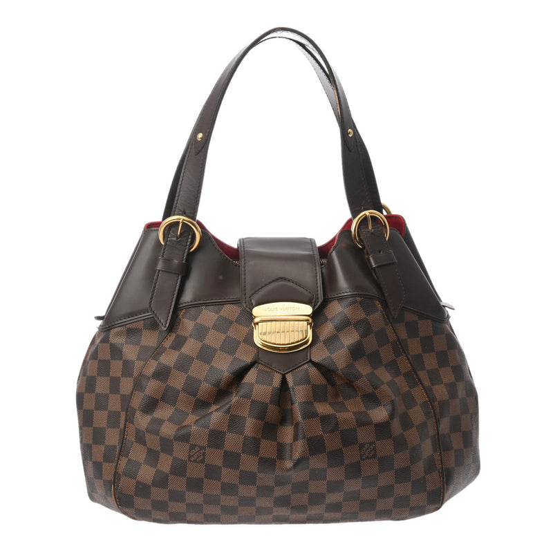 LOUIS VUITTON ルイヴィトン ダミエ システィナ GM ブラウン N41540 レディース ダミエキャンバス ハンドバッグ Bランク 中古 銀蔵