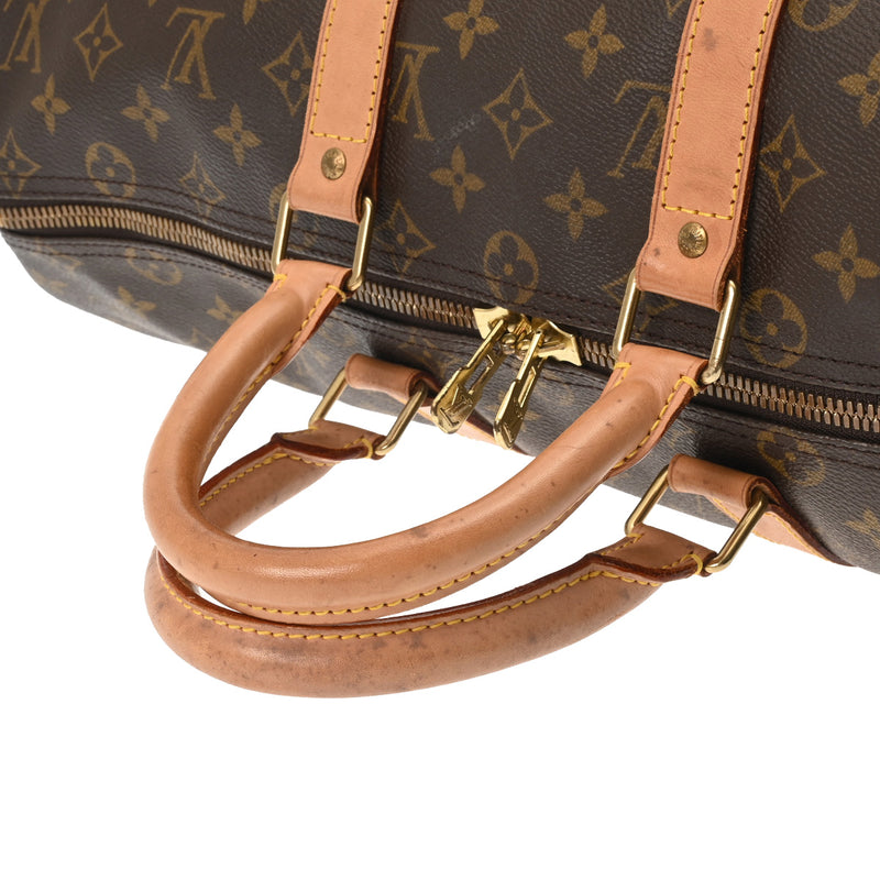 LOUIS VUITTON ルイヴィトン モノグラム キーポル 45 ブラウン M41428 ユニセックス モノグラムキャンバス ボストンバッグ Bランク 中古 銀蔵