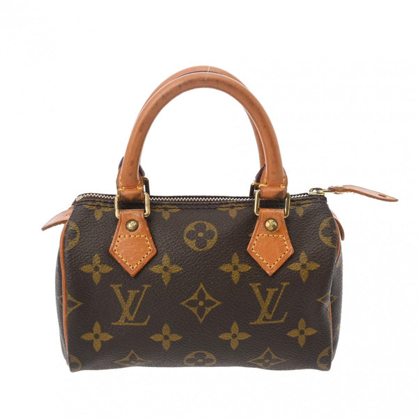 LOUIS VUITTON ルイヴィトン モノグラム ミニ スピーディ 2WAY ブラウン M41534 レディース モノグラムキャンバス ハンドバッグ Bランク 中古 銀蔵