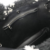 BALENCIAGA バレンシアガ エブリディ ファートートバッグ ブラック/ホワイト 581762 レディース フェイクファー トートバッグ ABランク 中古 銀蔵