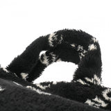 BALENCIAGA バレンシアガ エブリディ ファートートバッグ ブラック/ホワイト 581762 レディース フェイクファー トートバッグ ABランク 中古 銀蔵