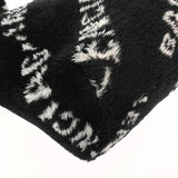 BALENCIAGA バレンシアガ エブリディ ファートートバッグ ブラック/ホワイト 581762 レディース フェイクファー トートバッグ ABランク 中古 銀蔵