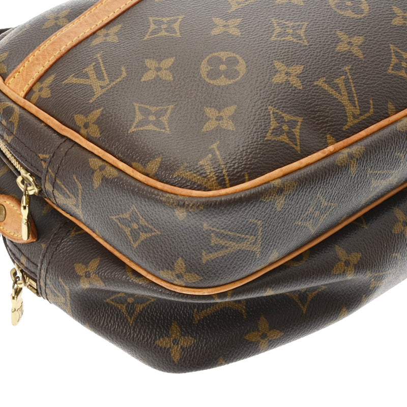 LOUIS VUITTON ルイヴィトン モノグラム リポーター PM ブラウン M45254 ユニセックス モノグラムキャンバス ショルダーバッグ Bランク 中古 銀蔵