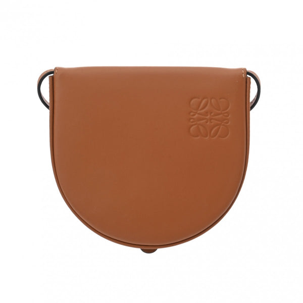 ロエベヒールポーチ 43138 タン レディース レザー ポーチ LOEWE 中古