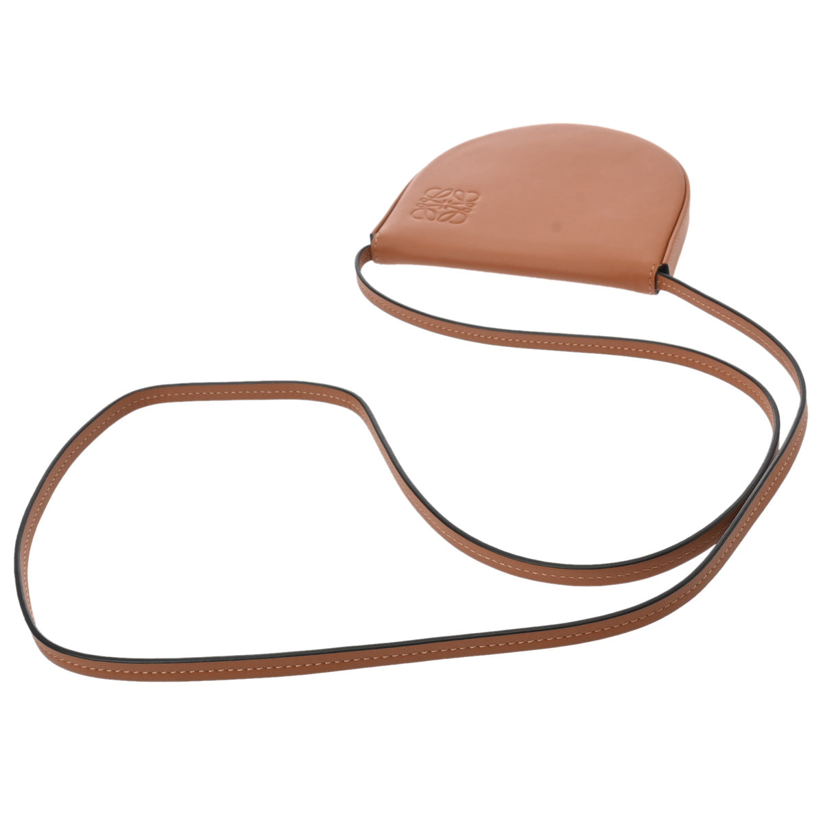 ロエベヒールポーチ 43138 タン レディース レザー ポーチ LOEWE 中古