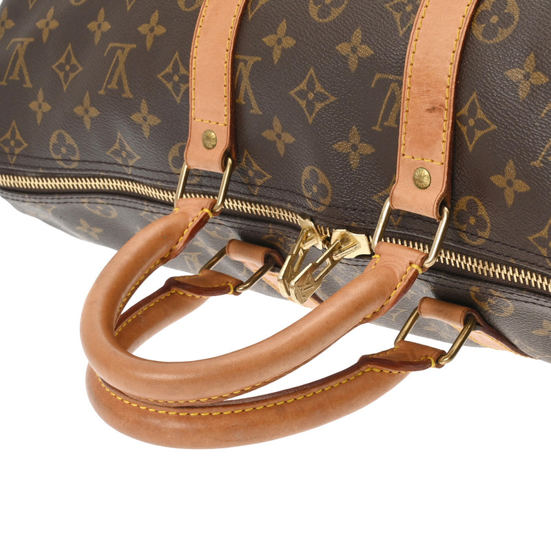 LOUIS VUITTON ルイヴィトン モノグラム キーポル 45 ブラウン M41428 ユニセックス モノグラムキャンバス ボストンバッグ Bランク 中古 銀蔵