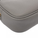 SALVATORE FERRAGAMO フェラガモ グレー レディース カーフ ショルダーバッグ Aランク 中古 銀蔵