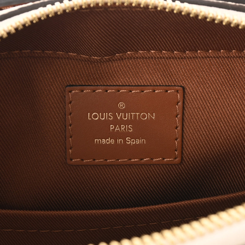 LOUIS VUITTON ルイヴィトン モノグラムアンプラント サントンジュ クレーム/カラメル M44597 レディース レザー ショルダーバッグ ABランク 中古 銀蔵