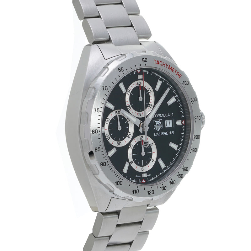 タグホイヤー フォーミュラ1 キャリバー16 クロノグラフ CAZ2010.BA0876 ブラック メンズ 腕時計 自動巻き 中古 銀蔵