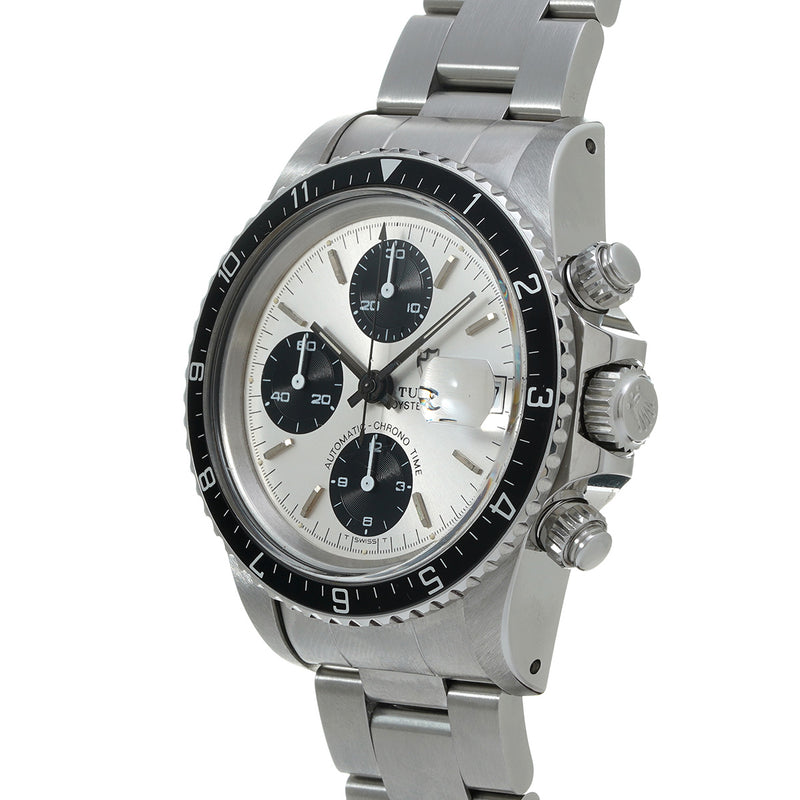 チューダー / チュードル クロノタイム 初期モデル アンティーク カマボコケース 94210 シルバー/ブラック メンズ 腕時計 自動巻き 中古 銀蔵