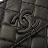 CHANEL シャネル マトラッセ フリンジ チェーンショルダーバッグ ブラック レディース ラムスキン ショルダーバッグ Bランク 中古 銀蔵