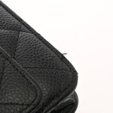 CHANEL シャネル マトラッセ クラシック チェーンウォレット ブラック AP0250 レディース キャビアスキン チェーンウォレット ABランク 中古 銀蔵