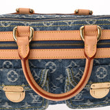LOUIS VUITTON ルイヴィトン モノグラム デニム ネオスピーディ ブルー M95019 レディース モノグラムデニム ハンドバッグ ABランク 中古 銀蔵