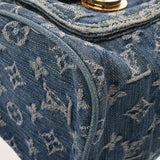LOUIS VUITTON ルイヴィトン モノグラム デニム ネオスピーディ ブルー M95019 レディース モノグラムデニム ハンドバッグ ABランク 中古 銀蔵