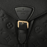 LOUIS VUITTON ルイヴィトン モノグラムアンプラント モンスリ PM ノワール M45205 レディース レザー リュック・デイパック Aランク 中古 銀蔵