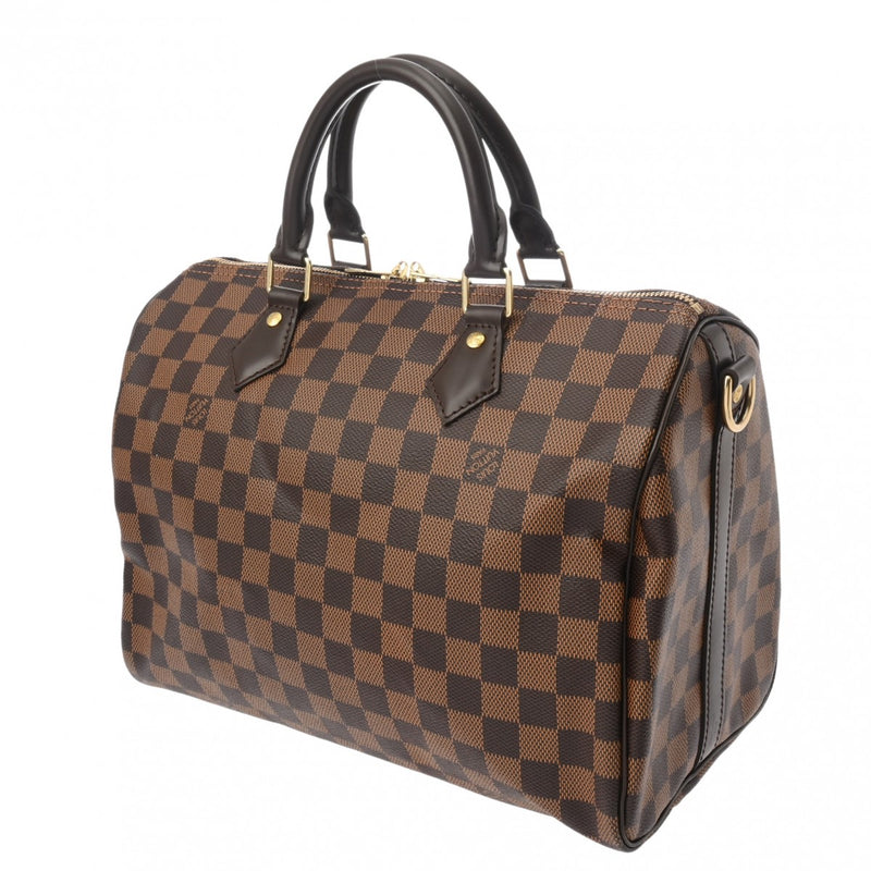 LOUIS VUITTON ルイヴィトン ダミエ スピーディ バンドリエール 30 ブラウン N41367 レディース ダミエキャンバス ハンドバッグ Aランク 中古 銀蔵