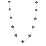 VAN CLEEF & ARPELS ヴァンクリーフ＆アーペル ヴィンテージアルハンブラ ピーターサイト 20P VCARP7S500 レディース K18ホワイトゴールド ネックレス Aランク 中古 銀蔵