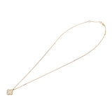 VAN CLEEF & ARPELS ヴァンクリーフ＆アーペル スウィート アルハンブラ ゴールド/ホワイト VCARF69100 レディース K18イエローゴールド ホワイトシェル ネックレス Aランク 中古 銀蔵