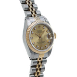 ロレックス デイトジャスト 10Pダイヤ 69173G E番(1990年頃製造) シャンパン/ダイヤモンド レディース 腕時計 自動巻き 中古 銀蔵