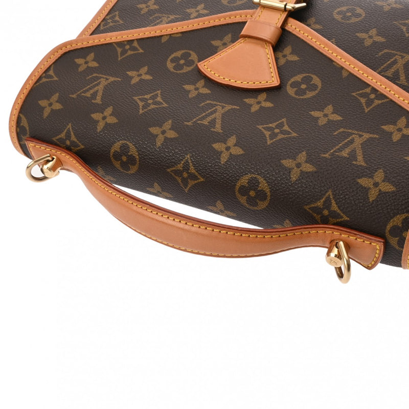 LOUIS VUITTON ルイヴィトン モノグラム ベルエア 2WAY ブラウン M51122 ユニセックス モノグラムキャンバス ハンドバッグ Bランク 中古 銀蔵