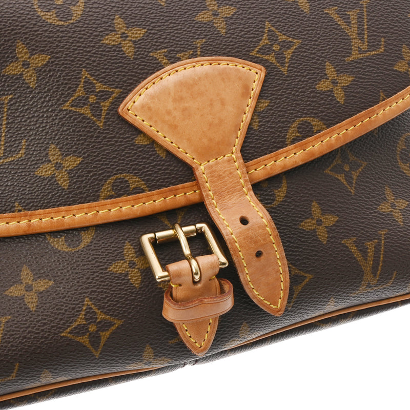 LOUIS VUITTON ルイヴィトン モノグラム ソローニュ ブラウン M42250 レディース モノグラムキャンバス ショルダーバッグ Bランク 中古 銀蔵