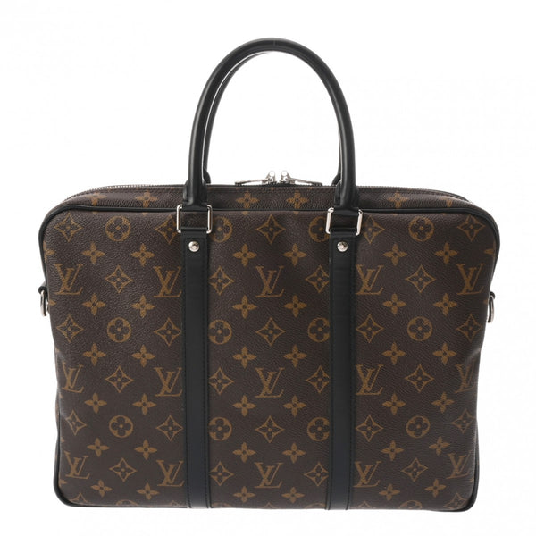 LOUIS VUITTON ルイヴィトン モノグラムマカサー PDV PM  ブラウン M52005 メンズ モノグラムマカサー ビジネスバッグ ABランク 中古 銀蔵