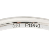 HARRY WINSTON ハリーウィンストン マイクロパヴェダイヤ 0.52ct D-VVS2-3EX #8 一粒ダイヤ ハーフエタニティ 8号 レディース Pt950プラチナ リング・指輪 Aランク 中古 銀蔵