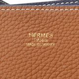 HERMES エルメス ドゥブルセンストート 36  ゴールド/ブルーアンクル D刻印(2019年頃)/一部刻印重複打ち痕あり レディース トリヨンクレマンス トートバッグ Aランク 中古 銀蔵