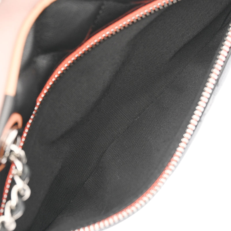 CHANEL シャネル マトラッセ カメラバッグ チェーンショルダー ブラック/ピンク/マルチカラー レディース ラムスキン ショルダーバッグ Aランク 中古 銀蔵