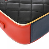 CHANEL シャネル マトラッセ カメラバッグ チェーンショルダー ブラック/ピンク/マルチカラー レディース ラムスキン ショルダーバッグ Aランク 中古 銀蔵