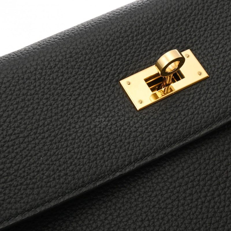 HERMES エルメス ケリー28 タッチ 内縫い ブラック C刻印(2018年頃) レディース トリヨンクレマンス アリゲーターマット 2WAYバッグ Aランク 中古 銀蔵