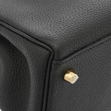 HERMES エルメス ケリー28 タッチ 内縫い ブラック C刻印(2018年頃) レディース トリヨンクレマンス アリゲーターマット 2WAYバッグ Aランク 中古 銀蔵