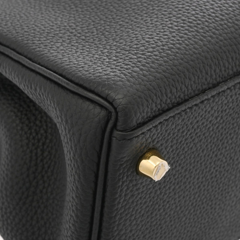 HERMES エルメス ケリー28 タッチ 内縫い ブラック C刻印(2018年頃) レディース トリヨンクレマンス アリゲーターマット 2WAYバッグ Aランク 中古 銀蔵