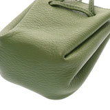 HERMES エルメス ヴェスパ ポーチ グリーン □D刻印(2000年頃) レディース シェーブル アクセサリーポーチ Bランク 中古 銀蔵