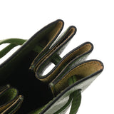 HERMES エルメス ヴェスパ ポーチ グリーン □D刻印(2000年頃) レディース シェーブル アクセサリーポーチ Bランク 中古 銀蔵