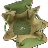 HERMES エルメス ヴェスパ ポーチ グリーン □D刻印(2000年頃) レディース シェーブル アクセサリーポーチ Bランク 中古 銀蔵