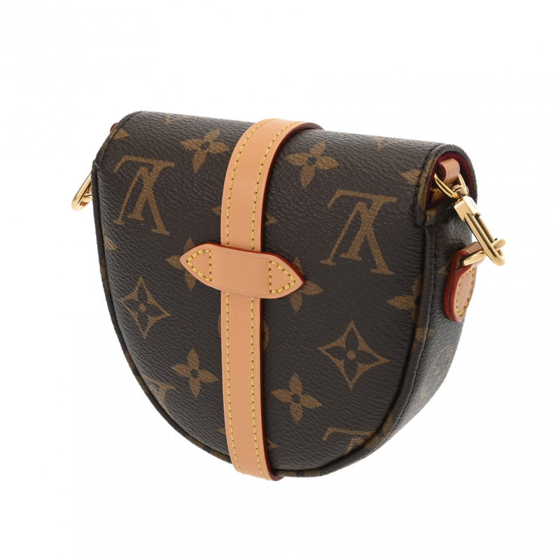 LOUIS VUITTON ルイヴィトン モノグラム ミクロ シャンティ ブラウン M46643 レディース モノグラムキャンバス ショルダーバッグ Aランク 中古 銀蔵