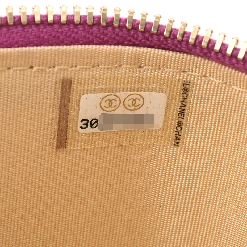 CHANEL シャネル マトラッセ ココボール チェーンポーチ パープル AP1447 レディース ラムスキン ショルダーバッグ Aランク 中古 銀蔵