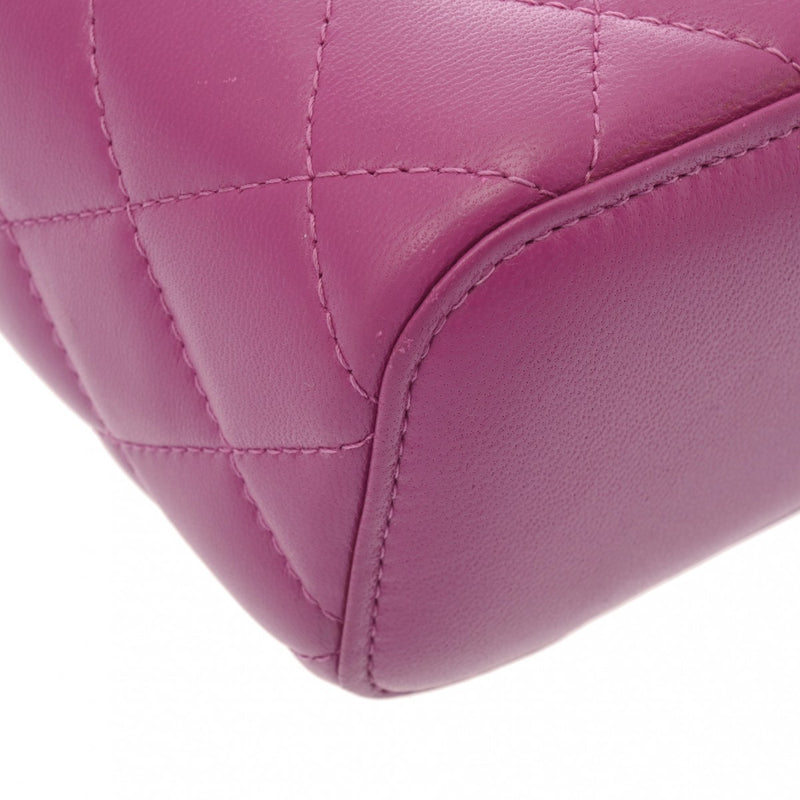 CHANEL シャネル マトラッセ ココボール チェーンポーチ パープル AP1447 レディース ラムスキン ショルダーバッグ Aランク 中古 銀蔵