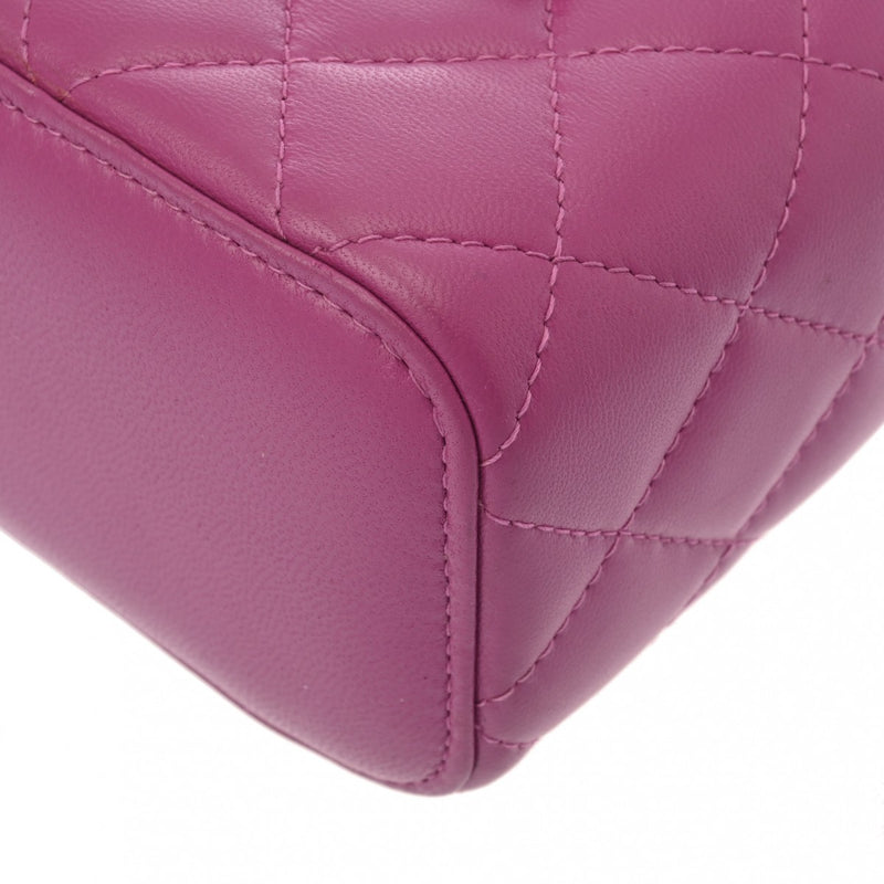 CHANEL シャネル マトラッセ ココボール チェーンポーチ パープル AP1447 レディース ラムスキン ショルダーバッグ Aランク 中古 銀蔵