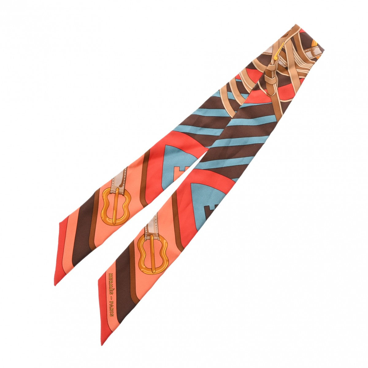 エルメスツイリー COACHING 旧タグ オレンジ/ブラウン レディース