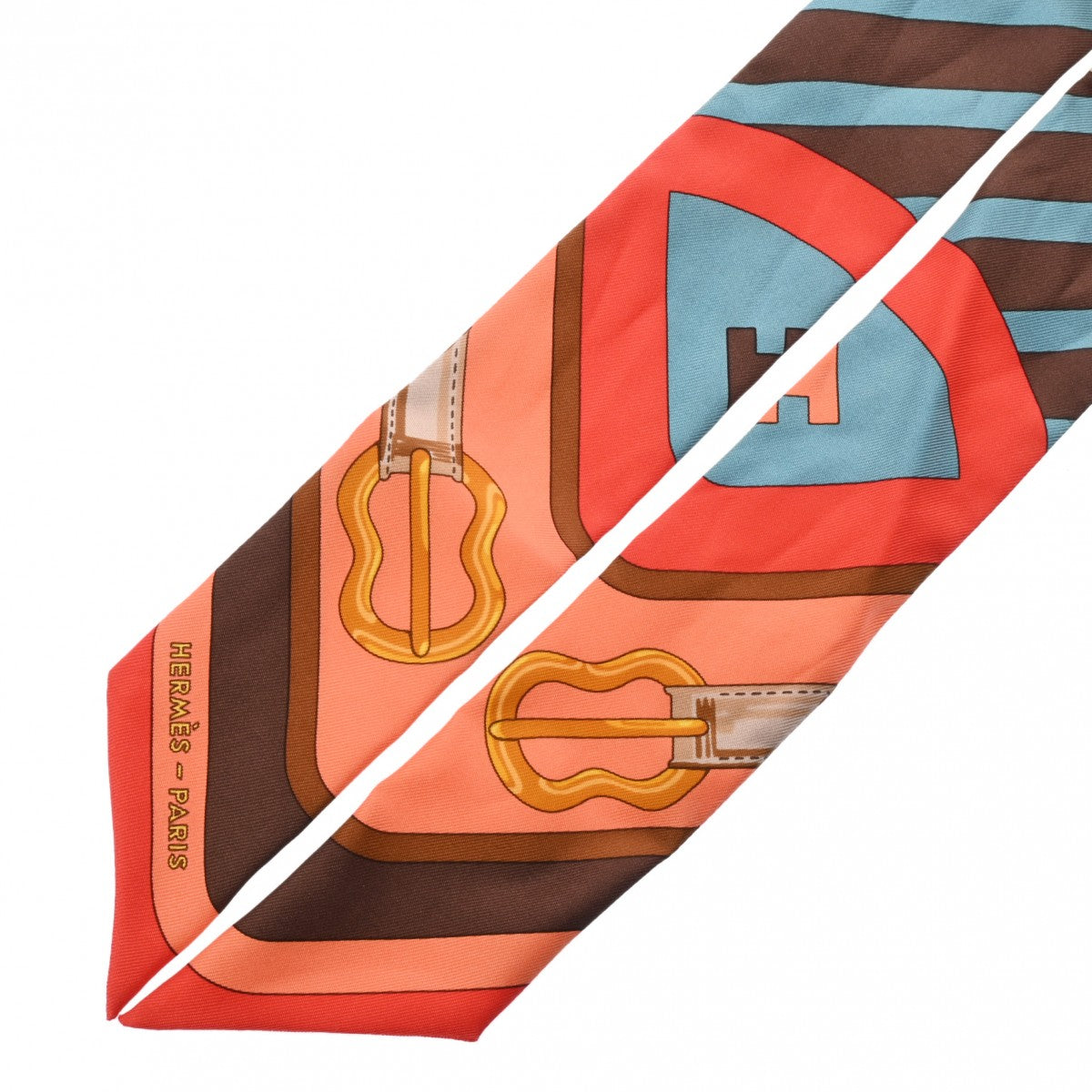 エルメスツイリー COACHING 旧タグ オレンジ/ブラウン レディース