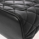 CHANEL シャネル 復刻トート ブラック A01804 レディース キャビアスキン トートバッグ Aランク 中古 銀蔵