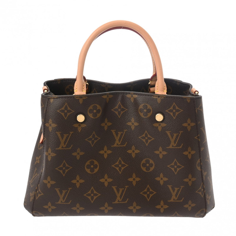 LOUIS VUITTON ルイヴィトン モノグラム モンテーニュ BB 2WAY ブラウン M41055 レディース モノグラムキャンバス ハンドバッグ Aランク 中古 銀蔵