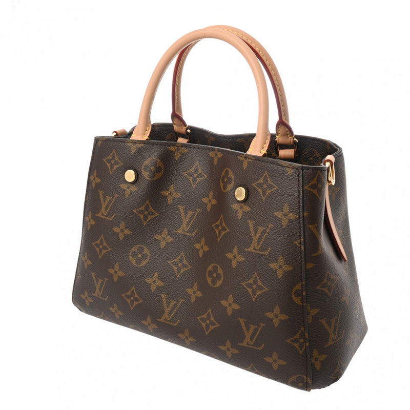 LOUIS VUITTON ルイヴィトン モノグラム モンテーニュ BB 2WAY ブラウン M41055 レディース モノグラムキャンバス ハンドバッグ Aランク 中古 銀蔵