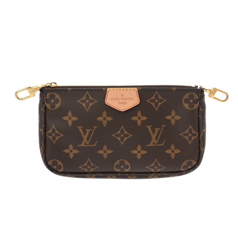 LOUIS VUITTON ルイヴィトン モノグラム ミュルティ ポシェット アクセソワール カーキ M44813 レディース モノグラムキャンバス ショルダーバッグ Aランク 中古 銀蔵