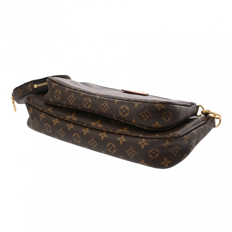 LOUIS VUITTON ルイヴィトン モノグラム ミュルティ ポシェット アクセソワール カーキ M44813 レディース モノグラムキャンバス ショルダーバッグ Aランク 中古 銀蔵