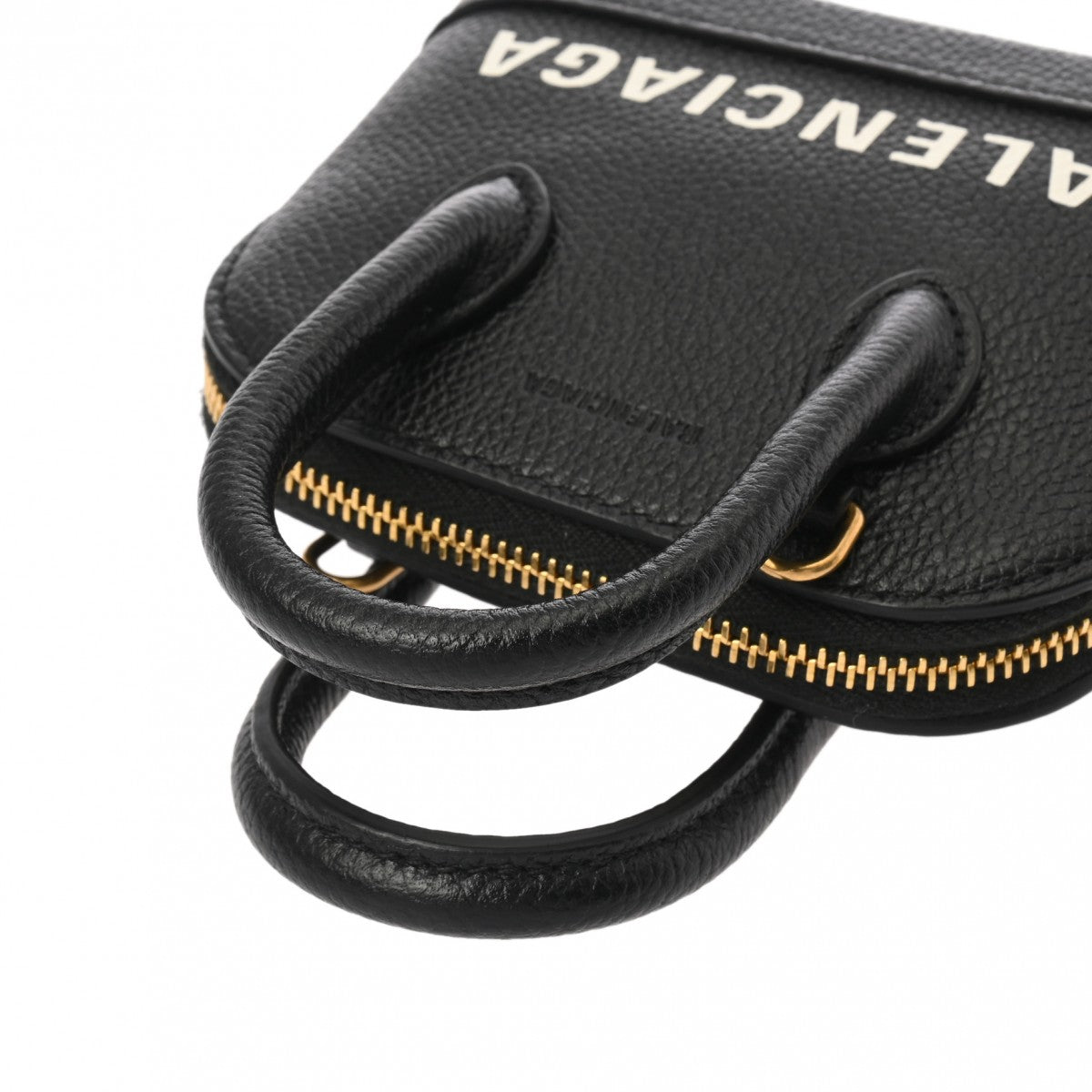 バレンシアガ ヴィル トップハンドル ミニ ブラック レディース カーフ