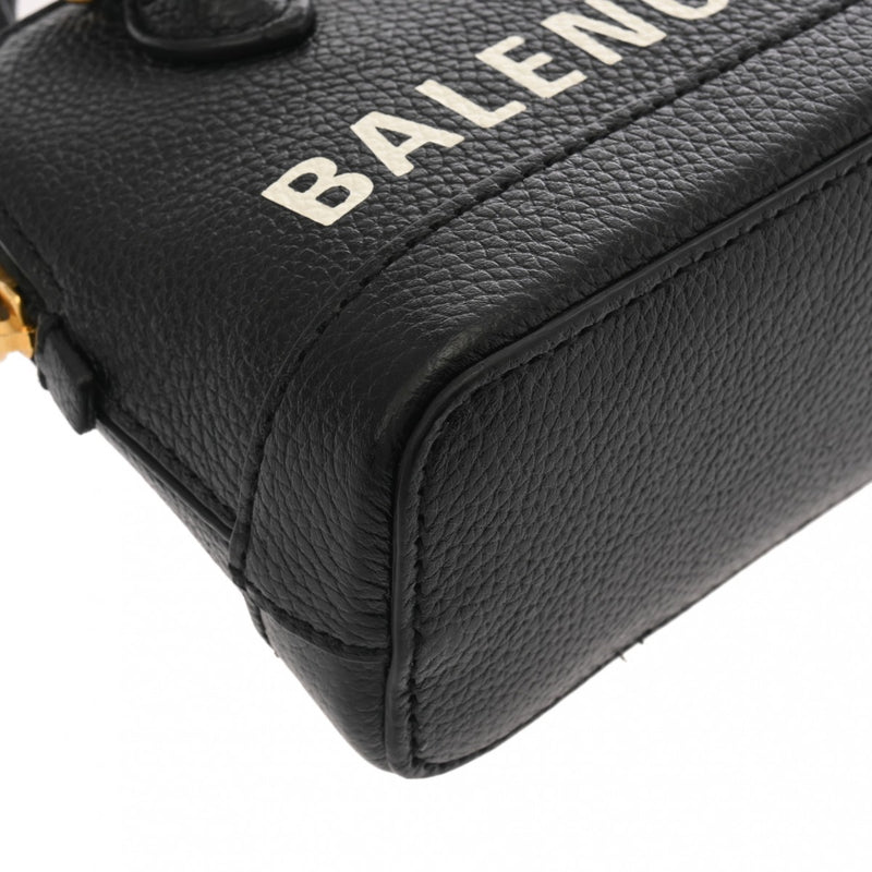 BALENCIAGA バレンシアガ ヴィル トップハンドル ミニ ブラック 550646 レディース カーフ ハンドバッグ Aランク 中古 銀蔵